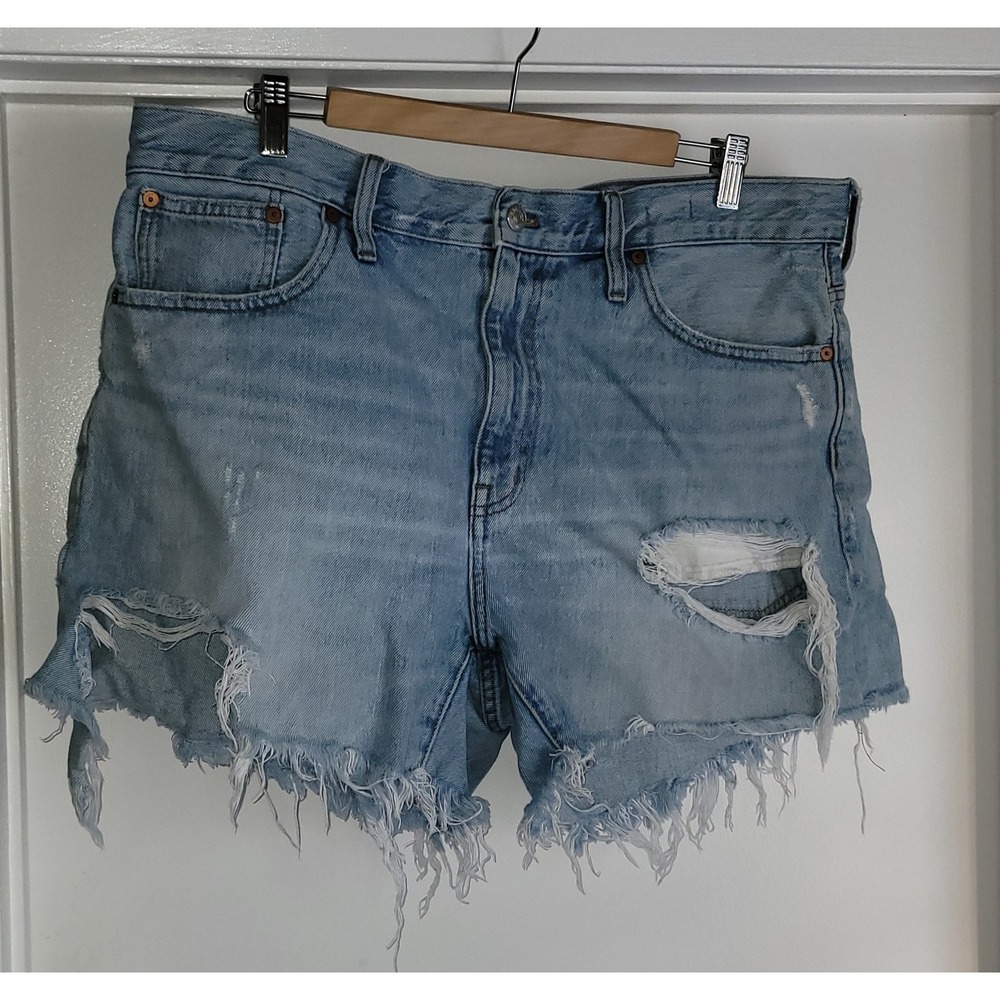 Madewell Blue Denim‎ Shorts Size 32 Cotton Casual Women's Jean Shorts